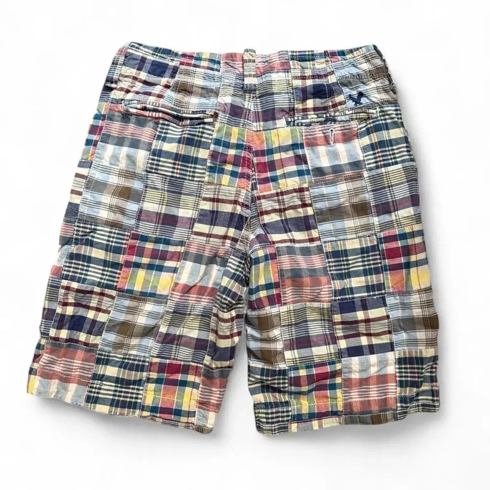 American Eagle Y2K Plaid Shorts Men’s 30x10 Preppy Beach Grunge Mallcore